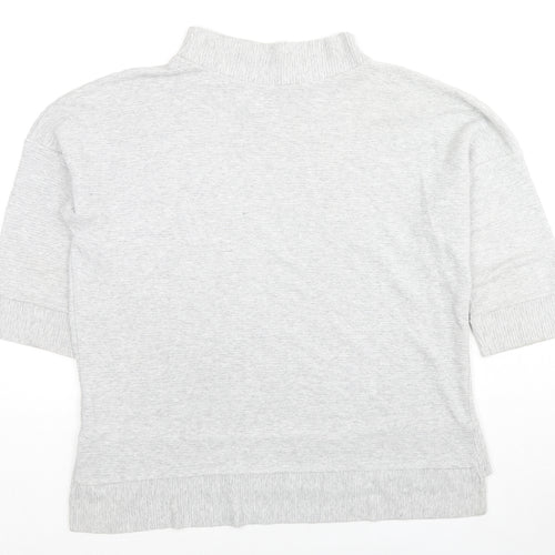 French Connection Womens Grey Viscose Pullover Sweatshirt Size S Pullover