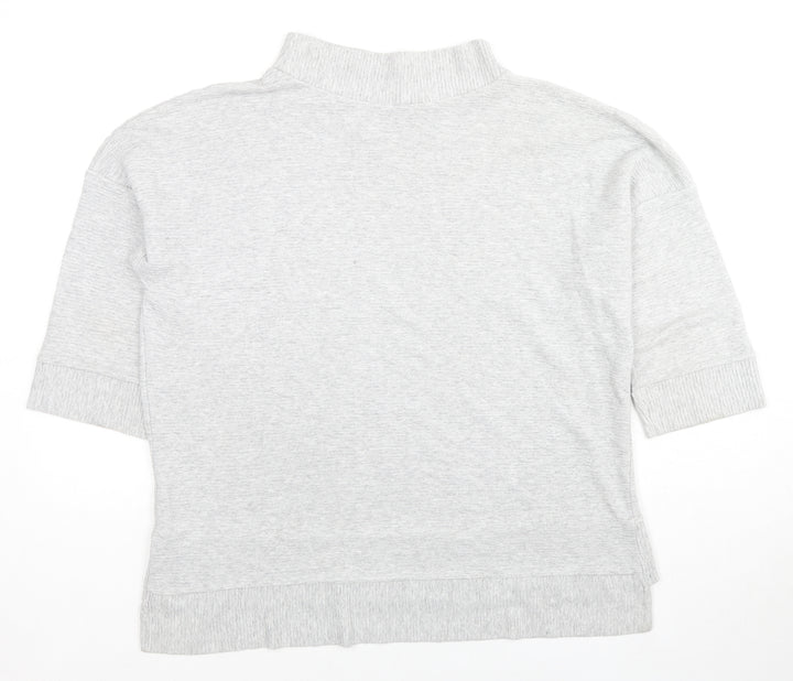 French Connection Womens Grey Viscose Pullover Sweatshirt Size S Pullover