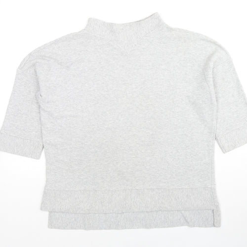 French Connection Womens Grey Viscose Pullover Sweatshirt Size S Pullover