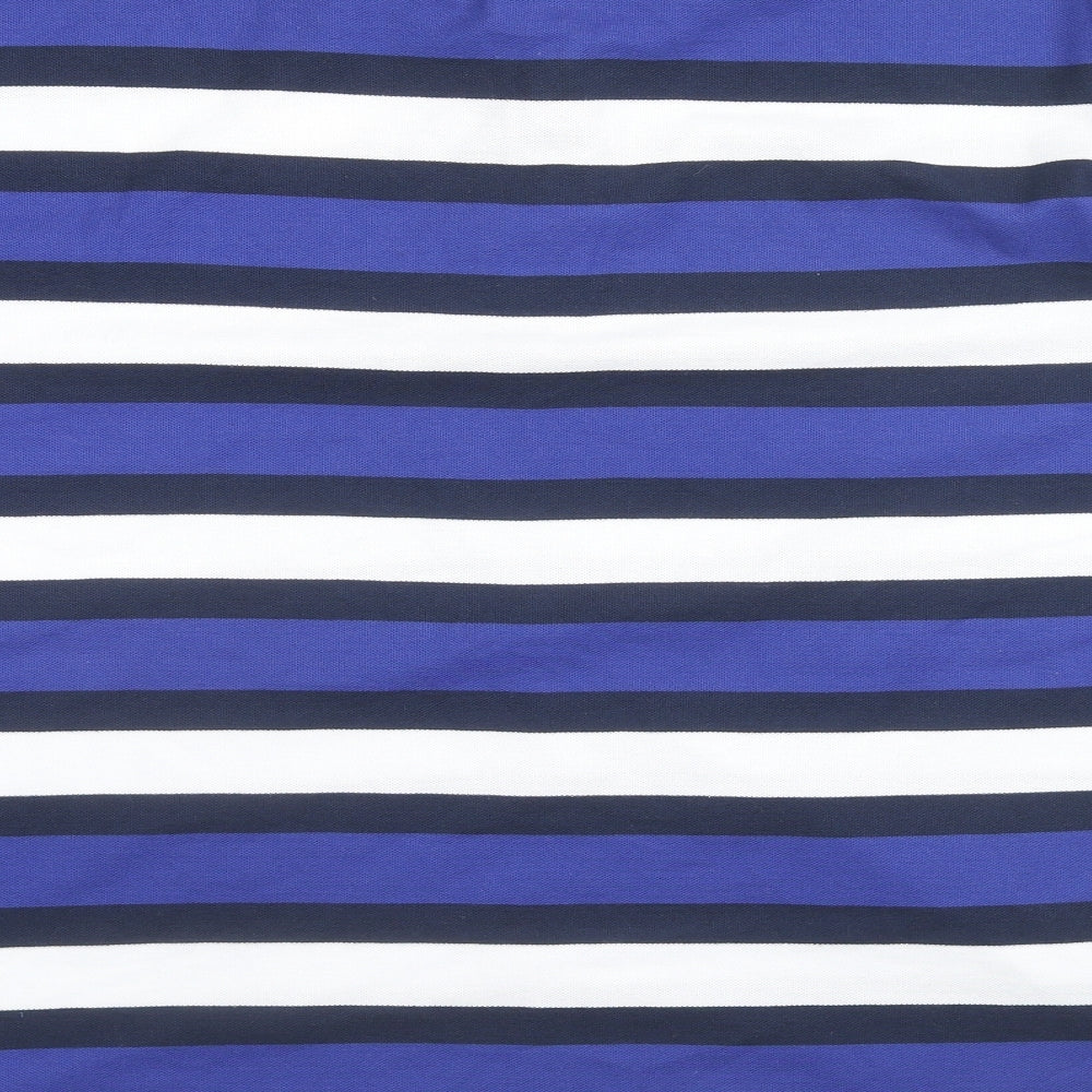 Lonsdale Mens Blue Striped Cotton Polo Size XL Collared Pullover