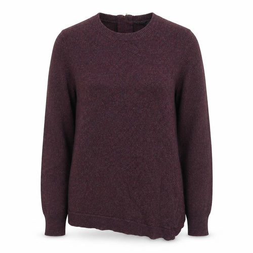 Dorothy Perkins Womens Purple Round Neck Viscose Pullover Jumper Size 12 - Asymmetric Hem