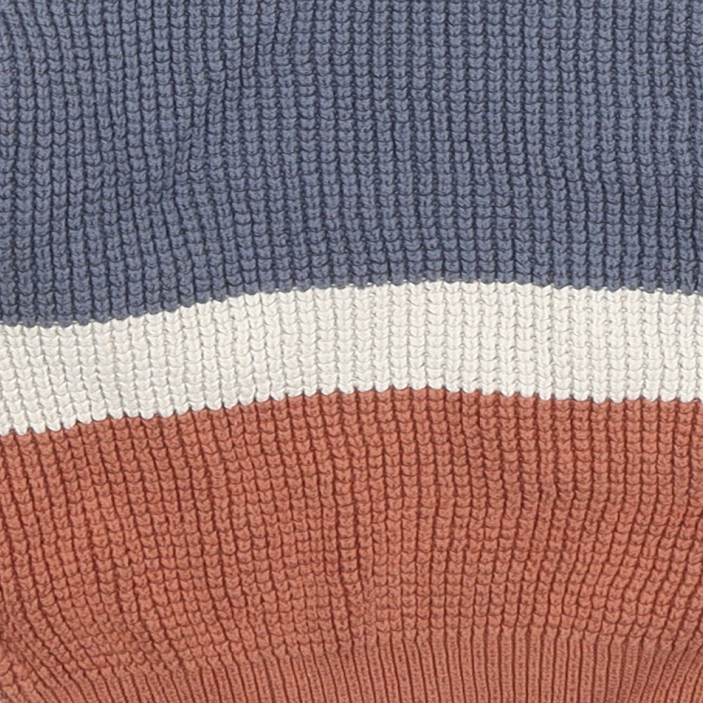 NEXT Boys Multicoloured Colourblock Cotton Pullover Jumper Size 18-24 Months Pullover - Tractors
