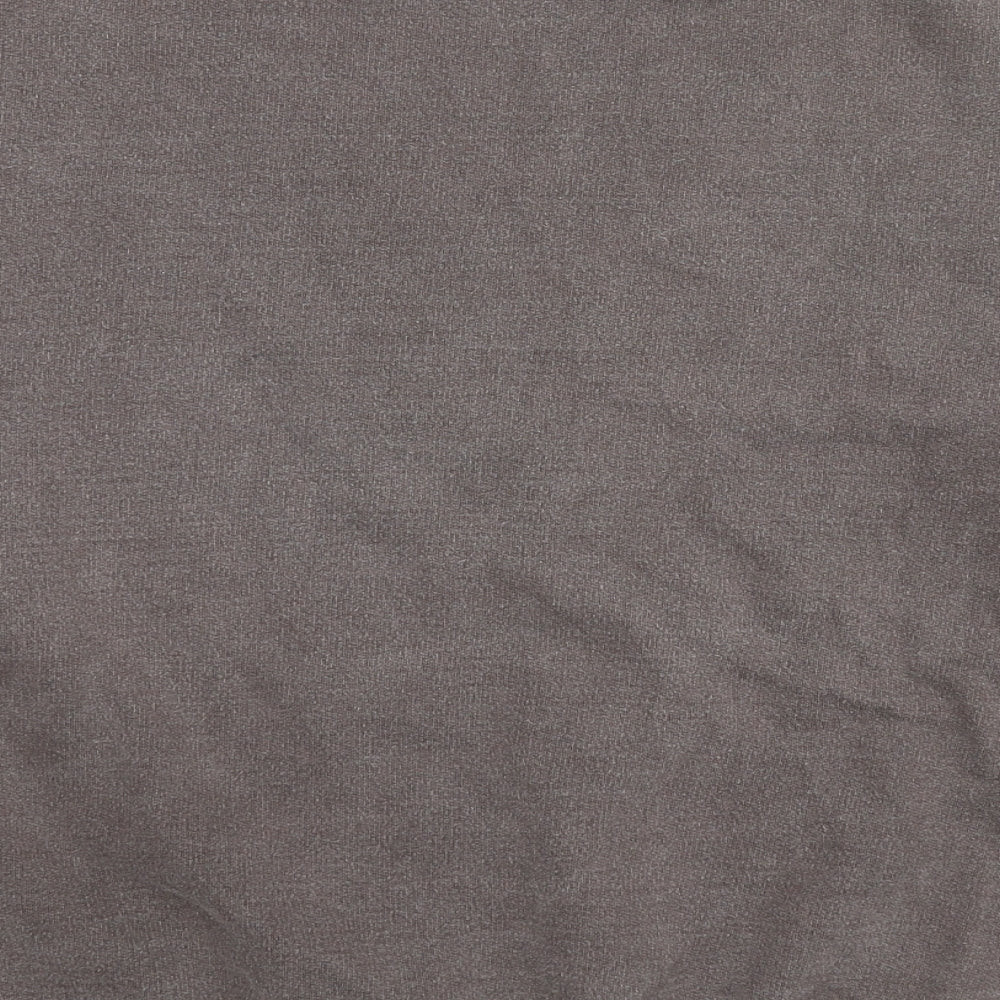 PRETTYLITTLETHING Womens Brown Cotton Pullover Sweatshirt Size M Pullover - Logo, Unisex