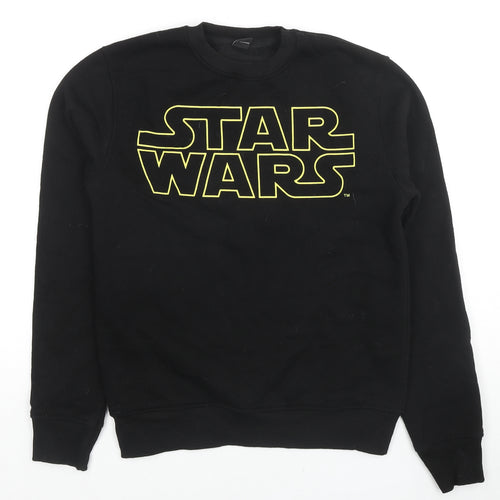 Star Wars Mens Black Cotton Pullover Sweatshirt Size S - Star Wars