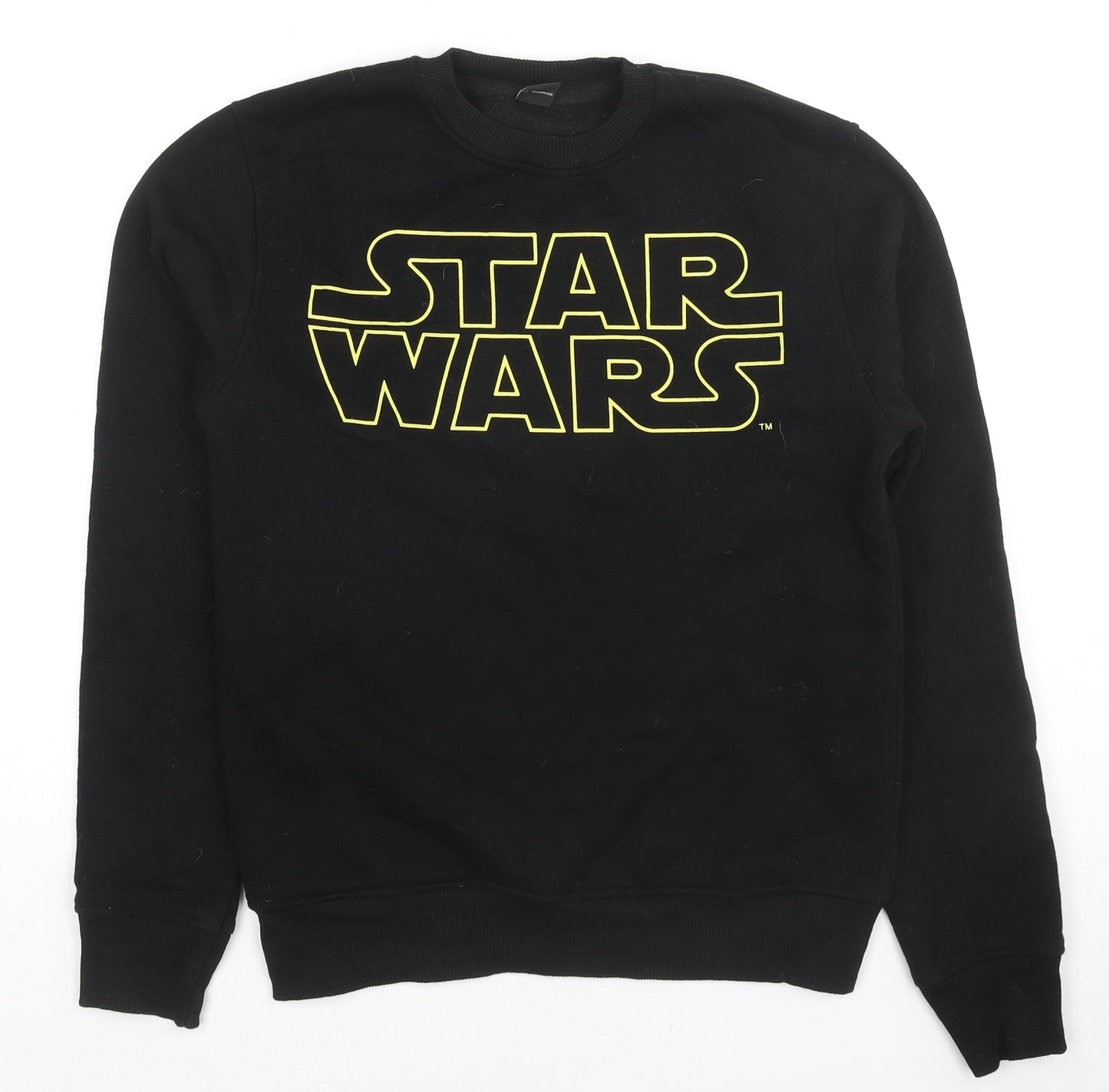 Star Wars Mens Black Cotton Pullover Sweatshirt Size S - Star Wars