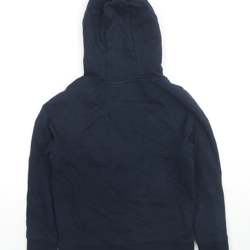 NEXT Boys Blue Cotton Full Zip Hoodie Size 7 Years Pullover - Pockets