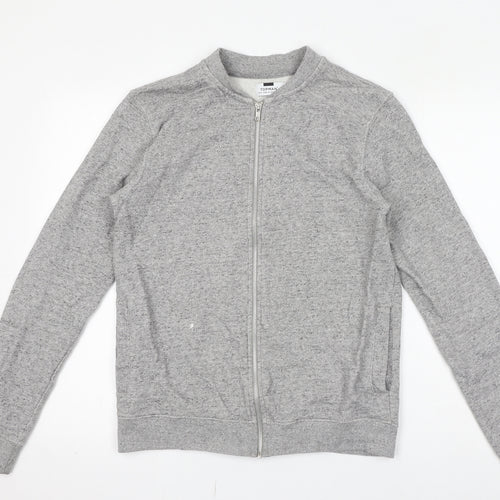 Topman Mens Grey Jacket Size S Zip