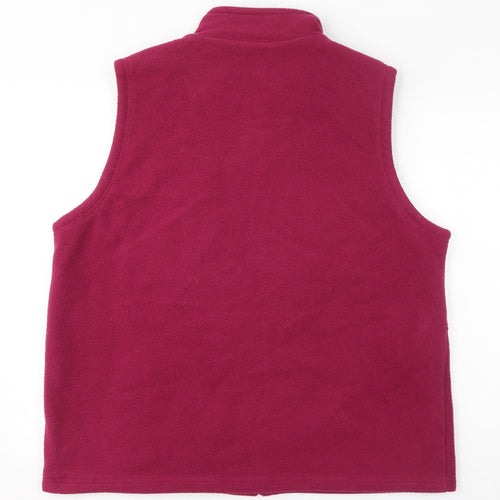 EWM Womens Pink Gilet Jacket Size 22 Zip - Size 22-24
