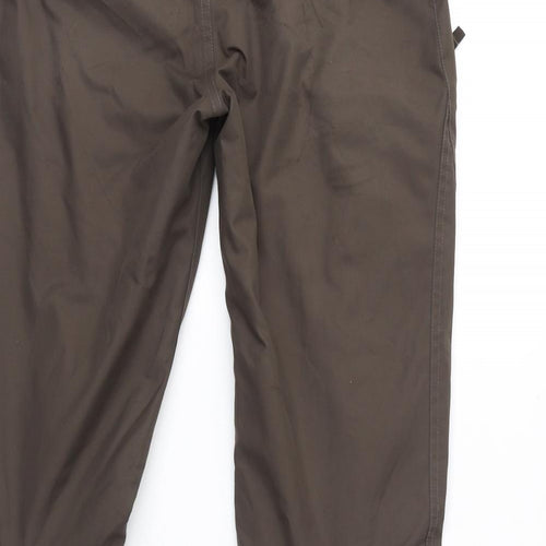 Oneill Womens Brown Polyester Snow Pants Trousers Size 34 in L32 in Regular Zip