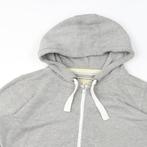 New Look Womens Grey Polyester Full Zip Hoodie Size 12 Zip