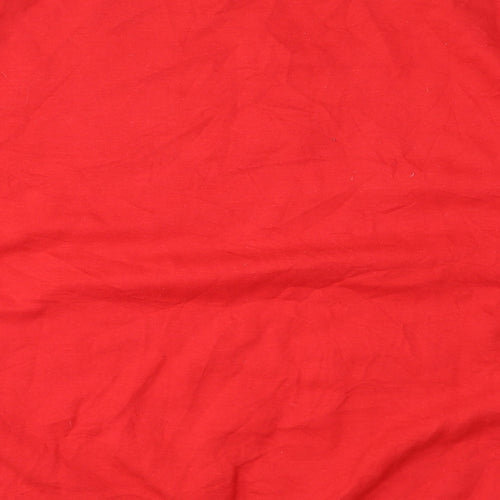 Gildan Womens Red Crew Neck Cotton Pullover Jumper Size 2XL - Christmas Begins With Christ
