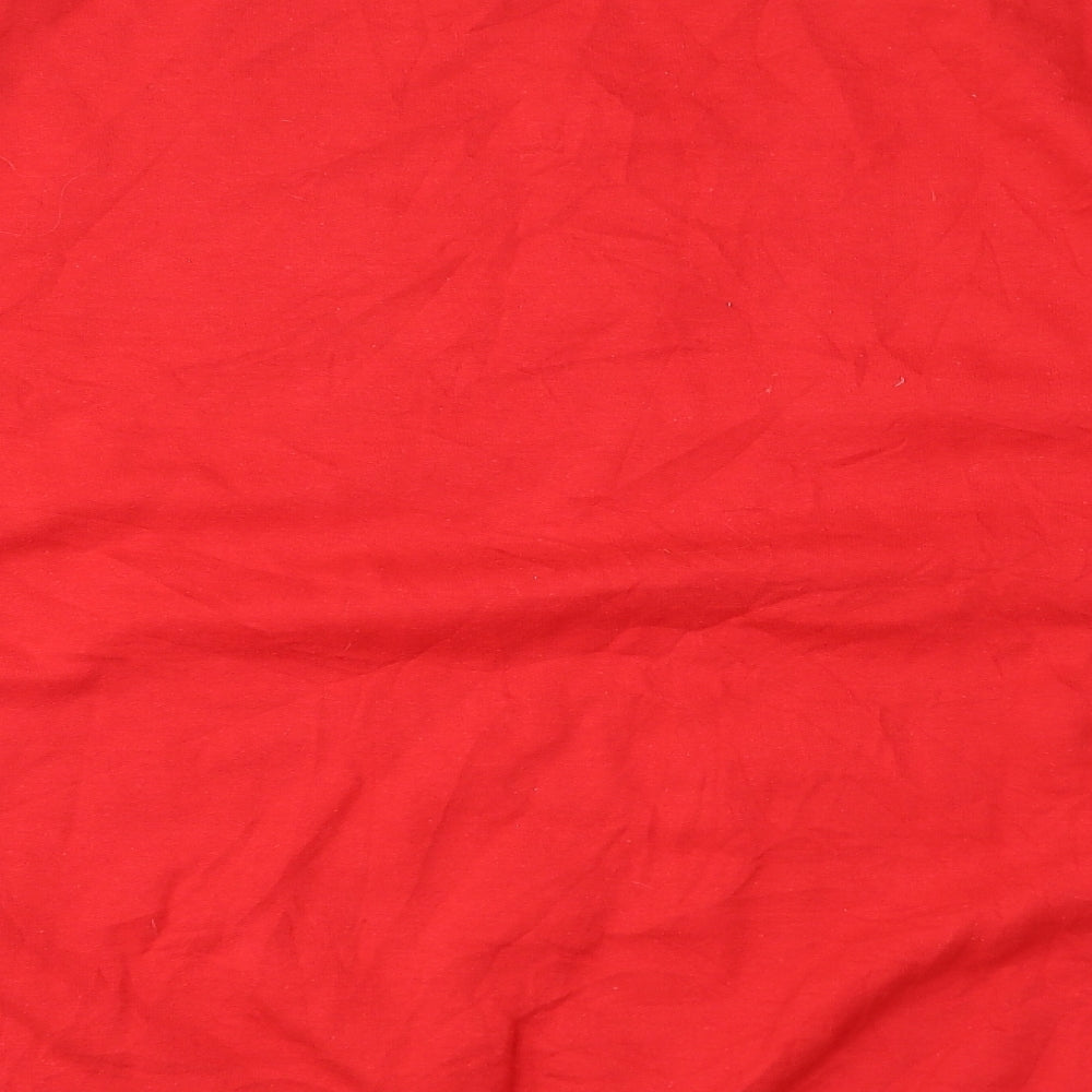Gildan Womens Red Crew Neck Cotton Pullover Jumper Size 2XL - Christmas Begins With Christ