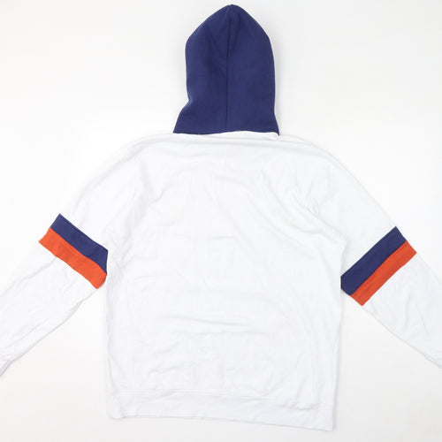 Pineapple Dot Womens White Polyester Pullover Hoodie Size XL Pullover