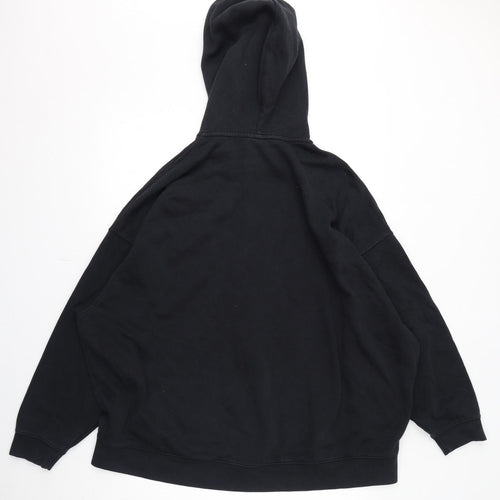 Nike Mens Black Cotton Full Zip Hoodie Size M