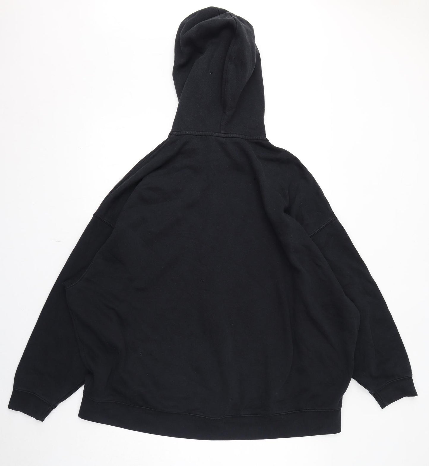 Nike Mens Black Cotton Full Zip Hoodie Size M