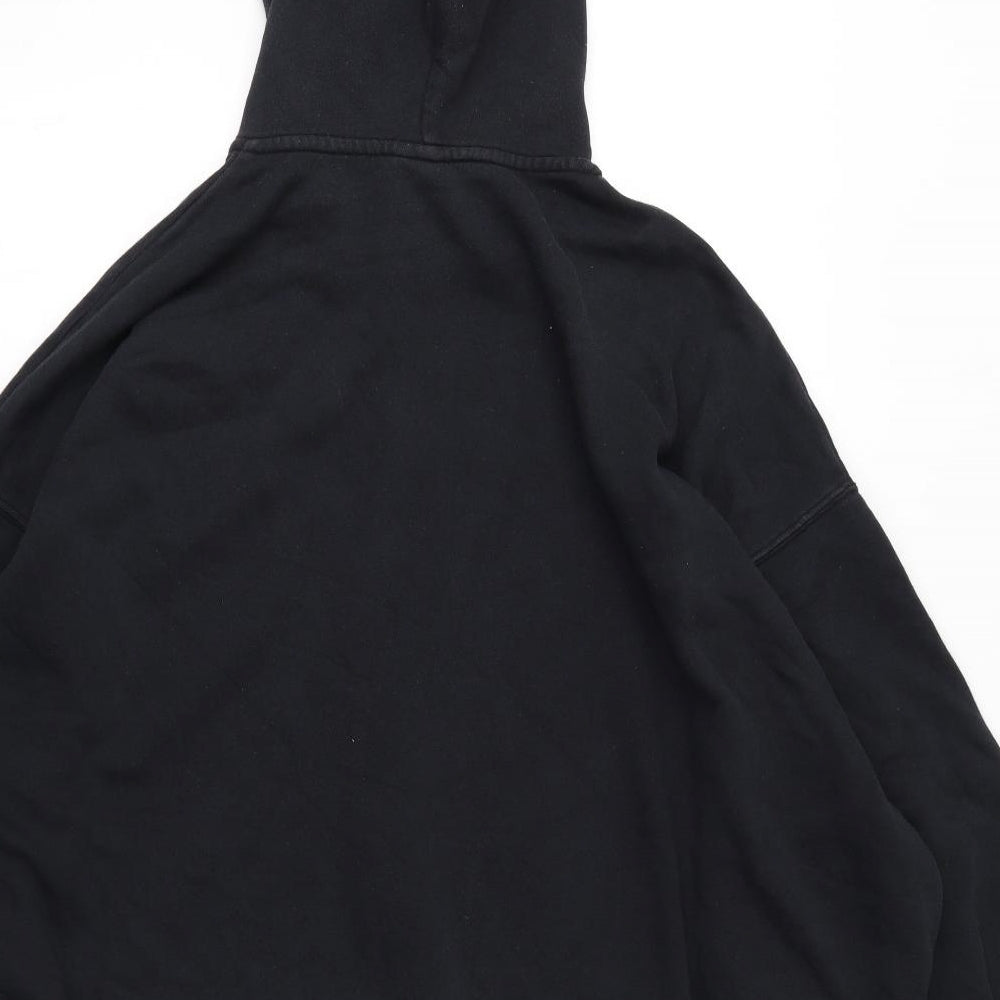 Nike Mens Black Cotton Full Zip Hoodie Size M