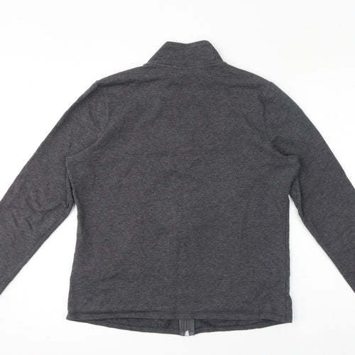Marks and Spencer Womens Grey Jacket Size 14 Zip
