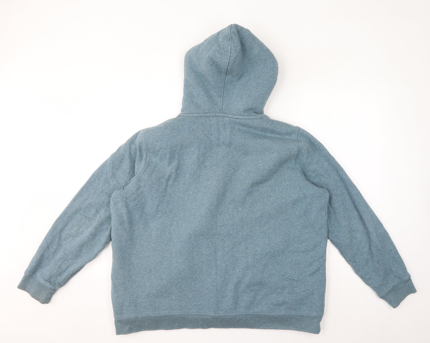 Fat Face Mens Blue Jacket Size L Zip - Hood, Fleece lined