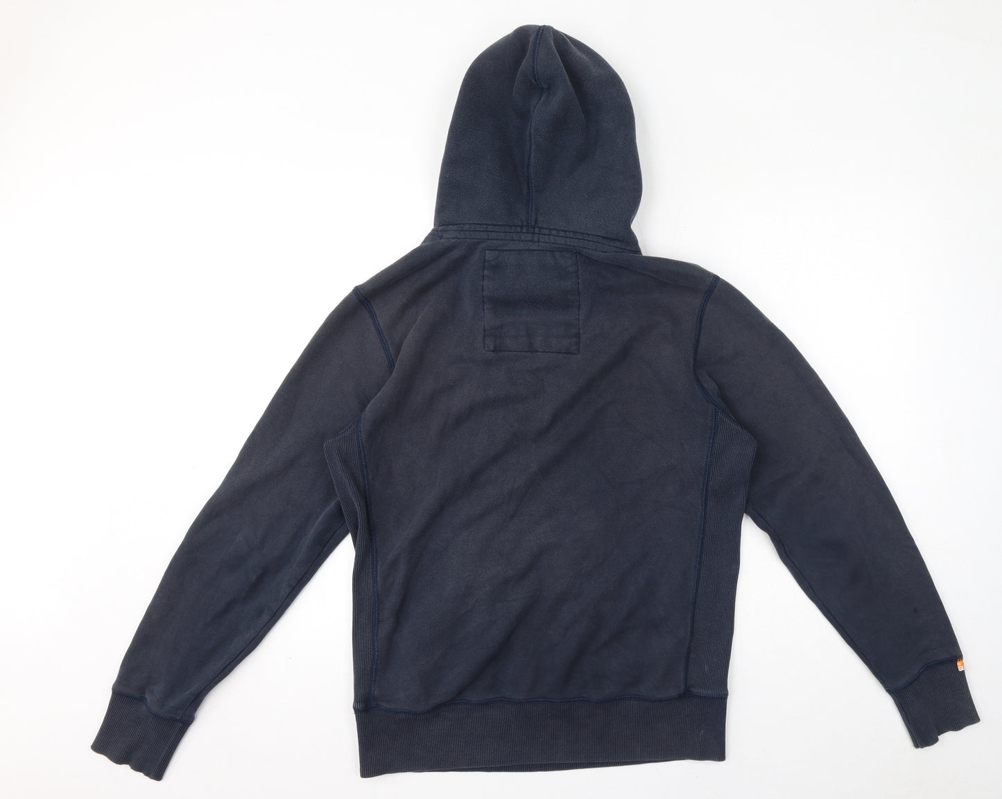 Superdry Mens Blue Cotton Pullover Hoodie Size M