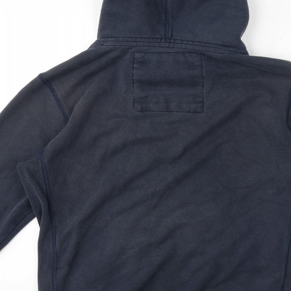 Superdry Mens Blue Cotton Pullover Hoodie Size M