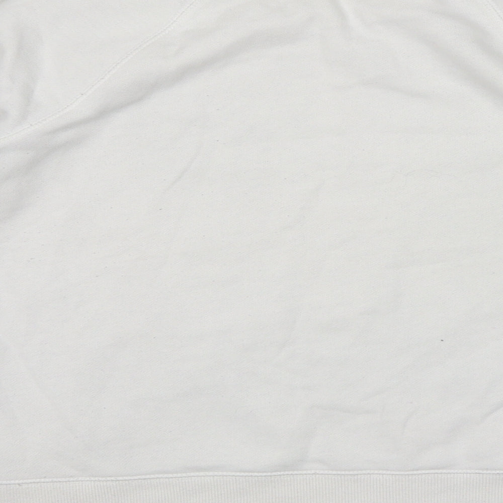 Calvin Klein Womens White Cotton Pullover Sweatshirt Size S Pullover - CK