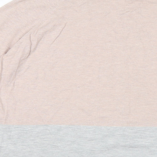 NEXT Womens Pink Boat Neck Cotton Pullover Jumper Size 18 - Gem Embellishments