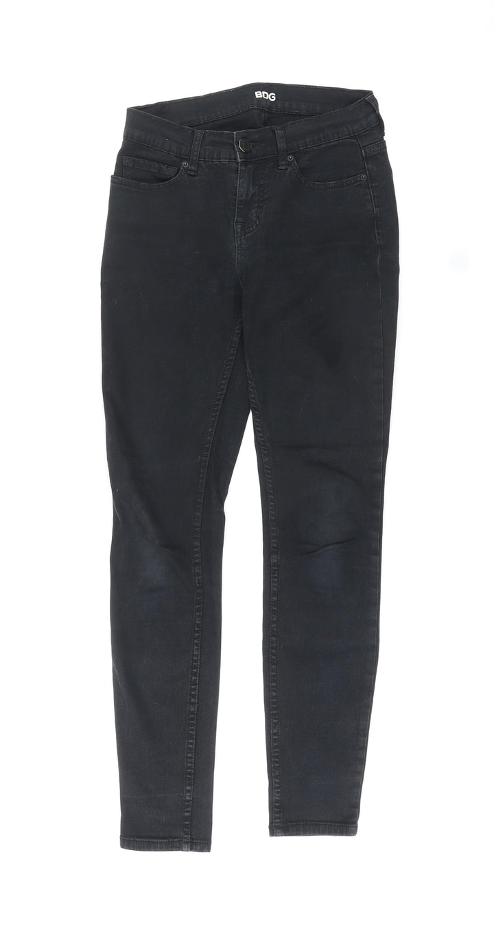 BDG Womens Black Cotton Skinny Jeans Size 26 in L29 in Regular Zip