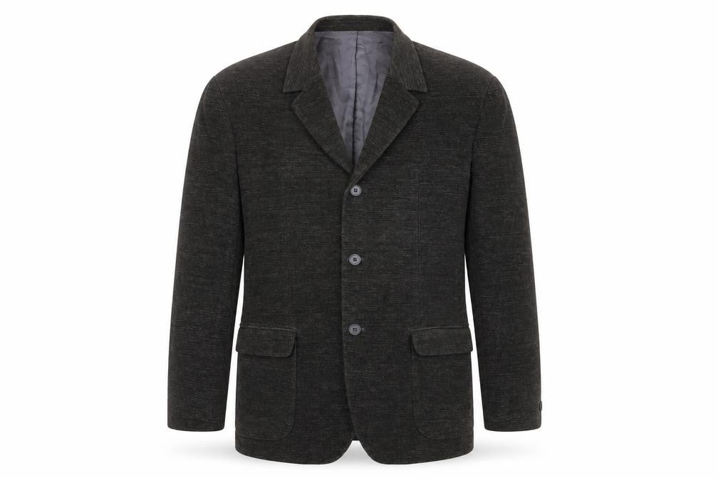 Front view of Franco Folzano men’s green cotton jacket suit jacket, size 50, regular