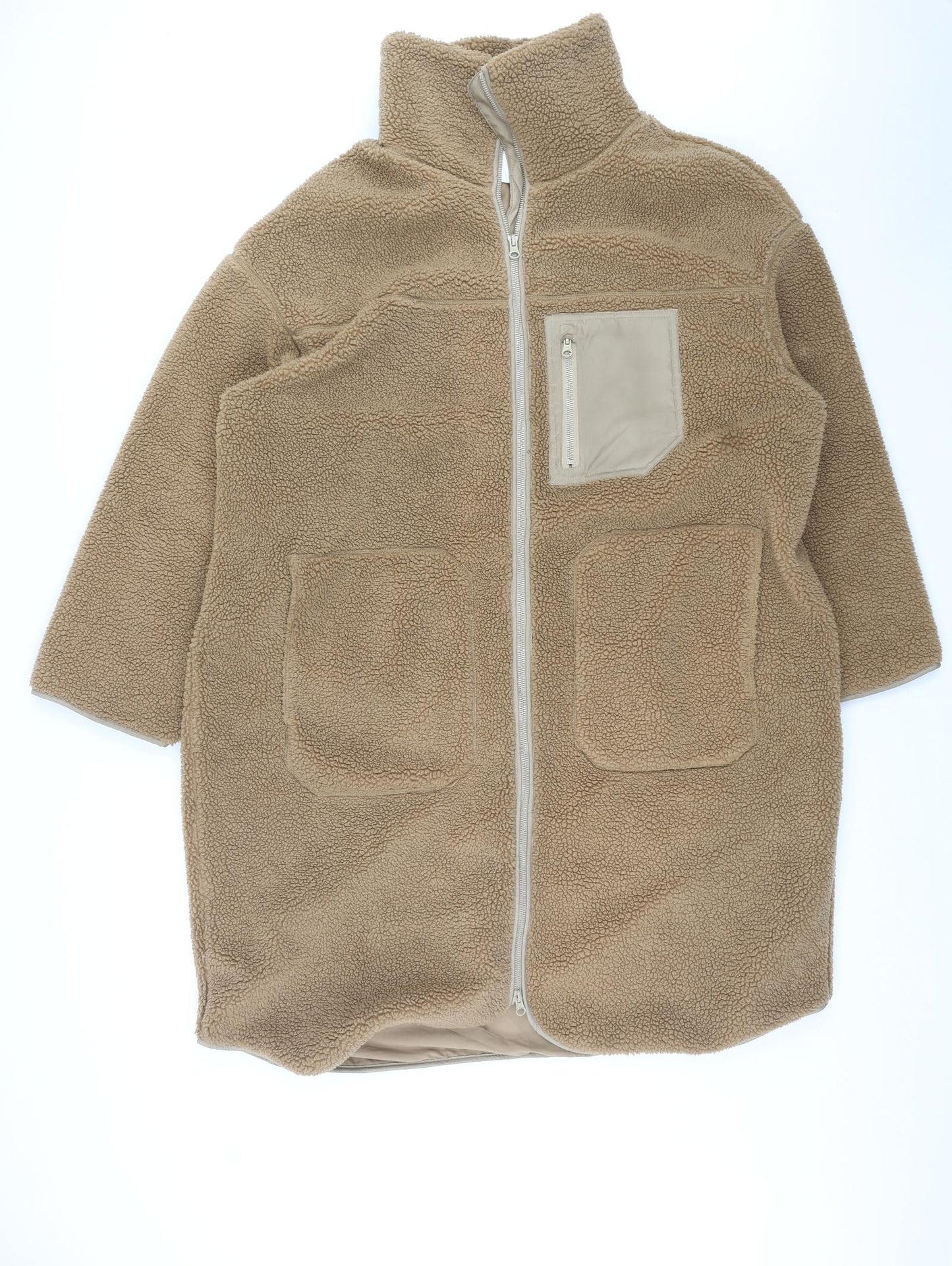 H&M Womens Brown Jacket Size XL Zip