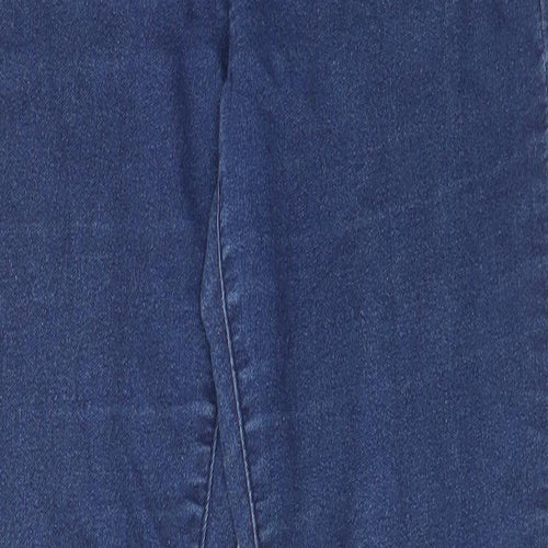 B.You Womens Blue Cotton Skinny Jeans Size 10 L27 in Regular - Open knee