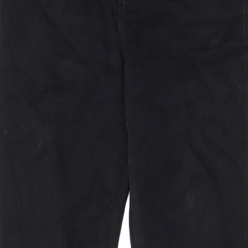 Paper + Stitch Womens Black Cotton Straight Jeans Size 30 in L29 in Regular Zip - Pockets, Belt Loops