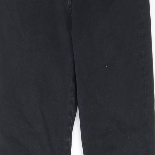 H&M Womens Black Cotton Skinny Jeans Size 10 L29 in Regular Zip - Pockets, Belt Loops