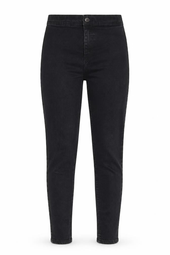 Topshop Womens Grey Cotton Skinny Jeans Size 28 in L26 in Regular Zip - Pockets