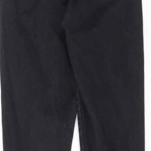 Topshop Womens Grey Cotton Skinny Jeans Size 28 in L26 in Regular Zip - Pockets