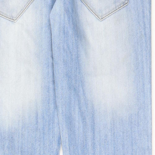 Denim & Co. Mens Blue Cotton Straight Jeans Size 34 in L30 in Regular Zip - Pockets, Belt Loops