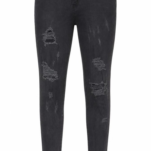 Bee Inspired Womens Black Cotton Skinny Jeans Size 30 in L32 in Regular Zip - Pockets, Belt Loops