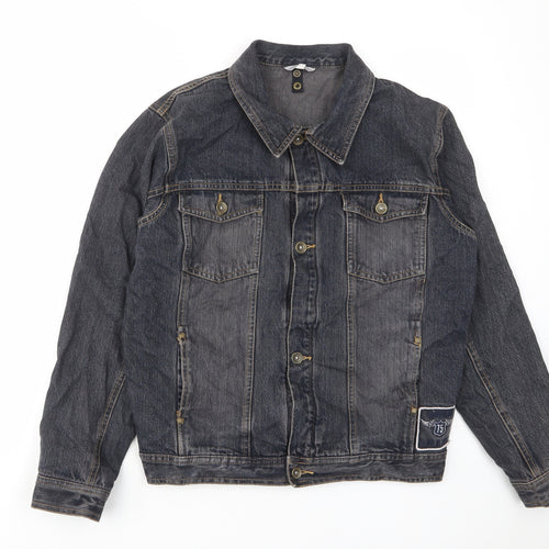 TCM Boys Blue Jacket Size 16 Years Button - Pockets, Buttons, Embroided