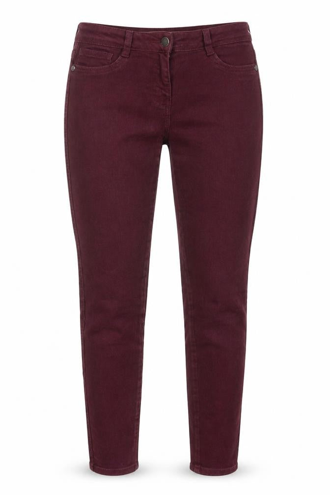 NEXT Womens Purple Cotton Skinny Jeans Size 10 L28 in Regular Zip - Pockets, Belt Loops