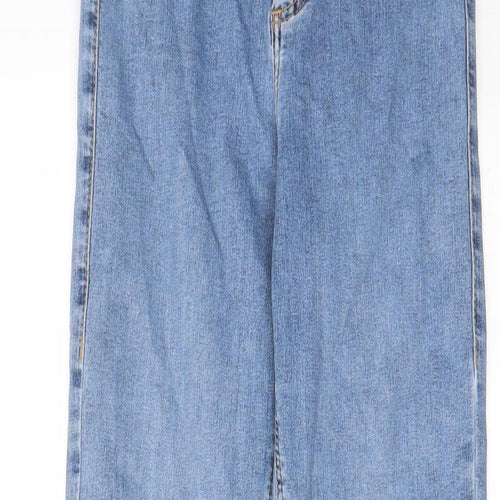 Topshop Womens Blue Cotton Skinny Jeans Size 26 in L32 in Regular Zip - Pockets