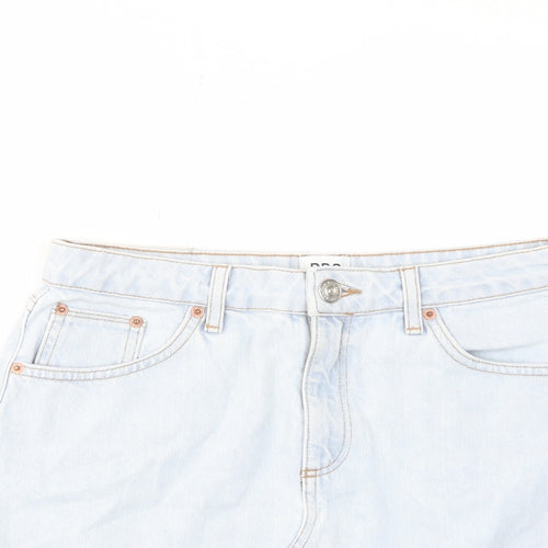BDG Womens Blue Cotton A-Line Skirt Size M Zip - Pockets, Belt Loops
