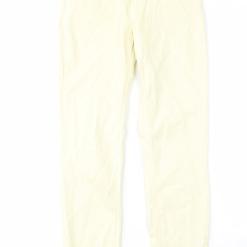 Mac Womens Yellow Cotton Skinny Jeans Size 32 in L27 in Regular Zip - Pockets, Belt Loops, Ankle Zips