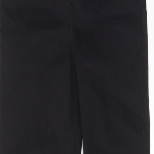 Topshop Womens Black Cotton Skinny Jeans Size 26 in L32 in Regular Zip - Pockets, Belt Loops
