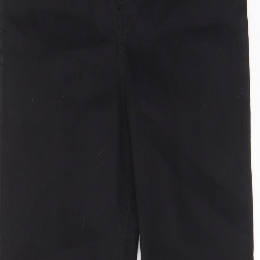 Topshop Womens Black Cotton Skinny Jeans Size 26 in L32 in Regular Zip - Pockets, Belt Loops