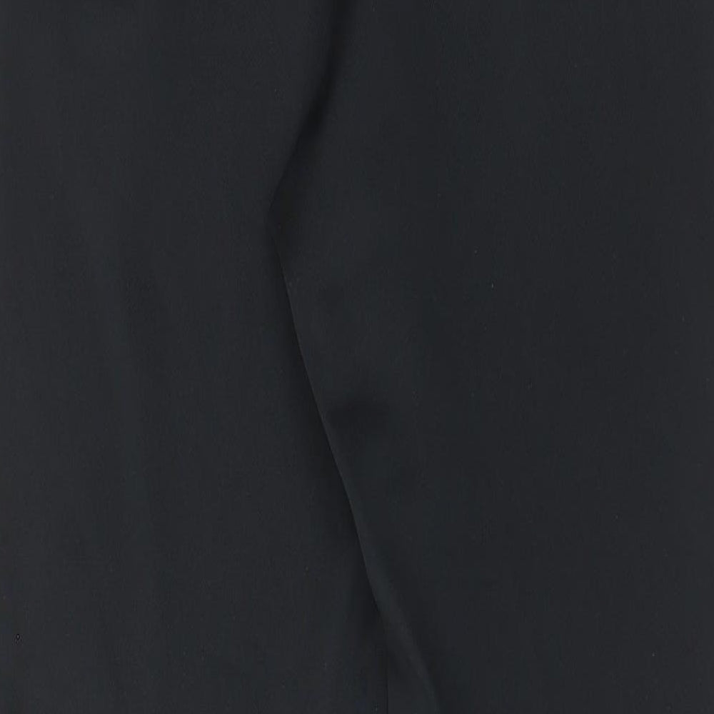 Nike Mens Black Polyester Jogger Trousers Size S L28 in Regular Drawstring - Logo, Embroided