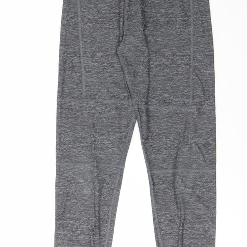 NEXT Girls Grey Polyester Capri Trousers Size 14 Years L25 in Regular Pullover - Elastic waist
