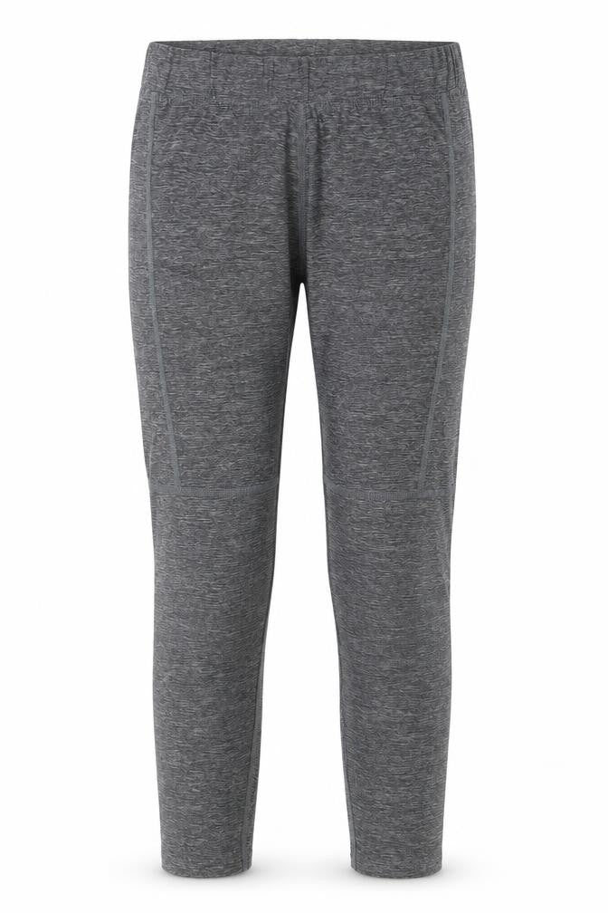 Front view of Next girls’ grey polyester capri trousers, size 14, years, 25-inch leg regular pullover - elastic waist
