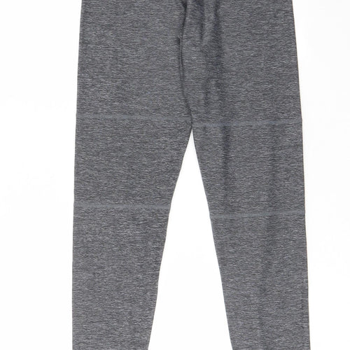 NEXT Girls Grey Polyester Capri Trousers Size 14 Years L25 in Regular Pullover - Elastic waist