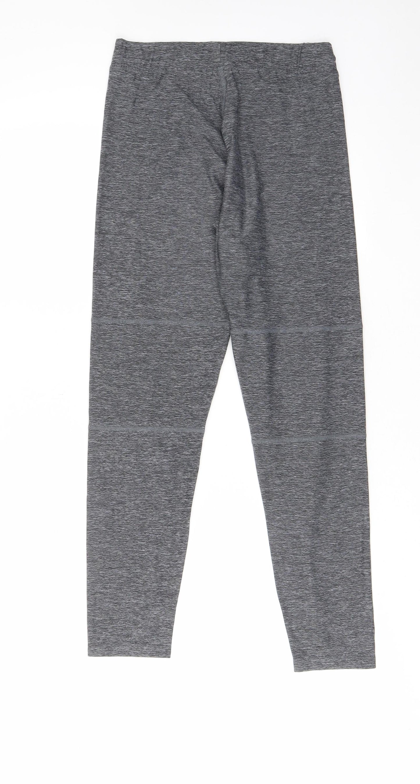 NEXT Girls Grey Polyester Capri Trousers Size 14 Years L25 in Regular Pullover - Elastic waist