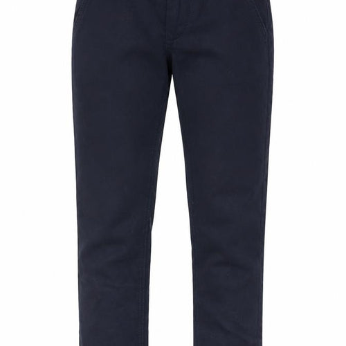 Indigo Womens Blue Cotton Trousers Size 6 Regular Zip - Pockets, Adjustable waist