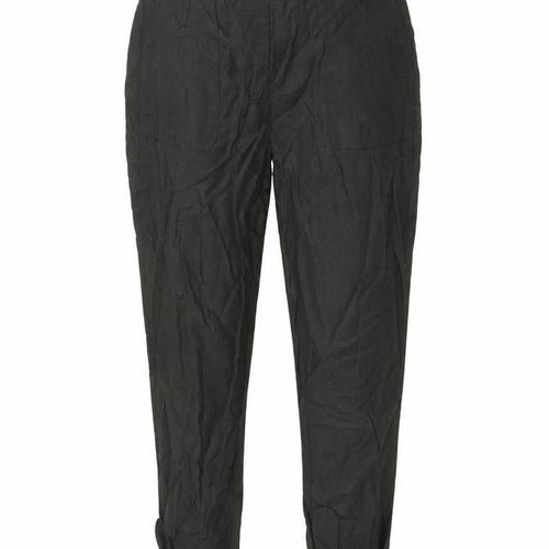 Mint Velvet Womens Grey Viscose Trousers Size 8 L26 in Regular Zip